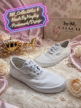 Coach CitySole Canvas Skate Sneakers Optic White Low Top Shoes C2702 Women's 8B